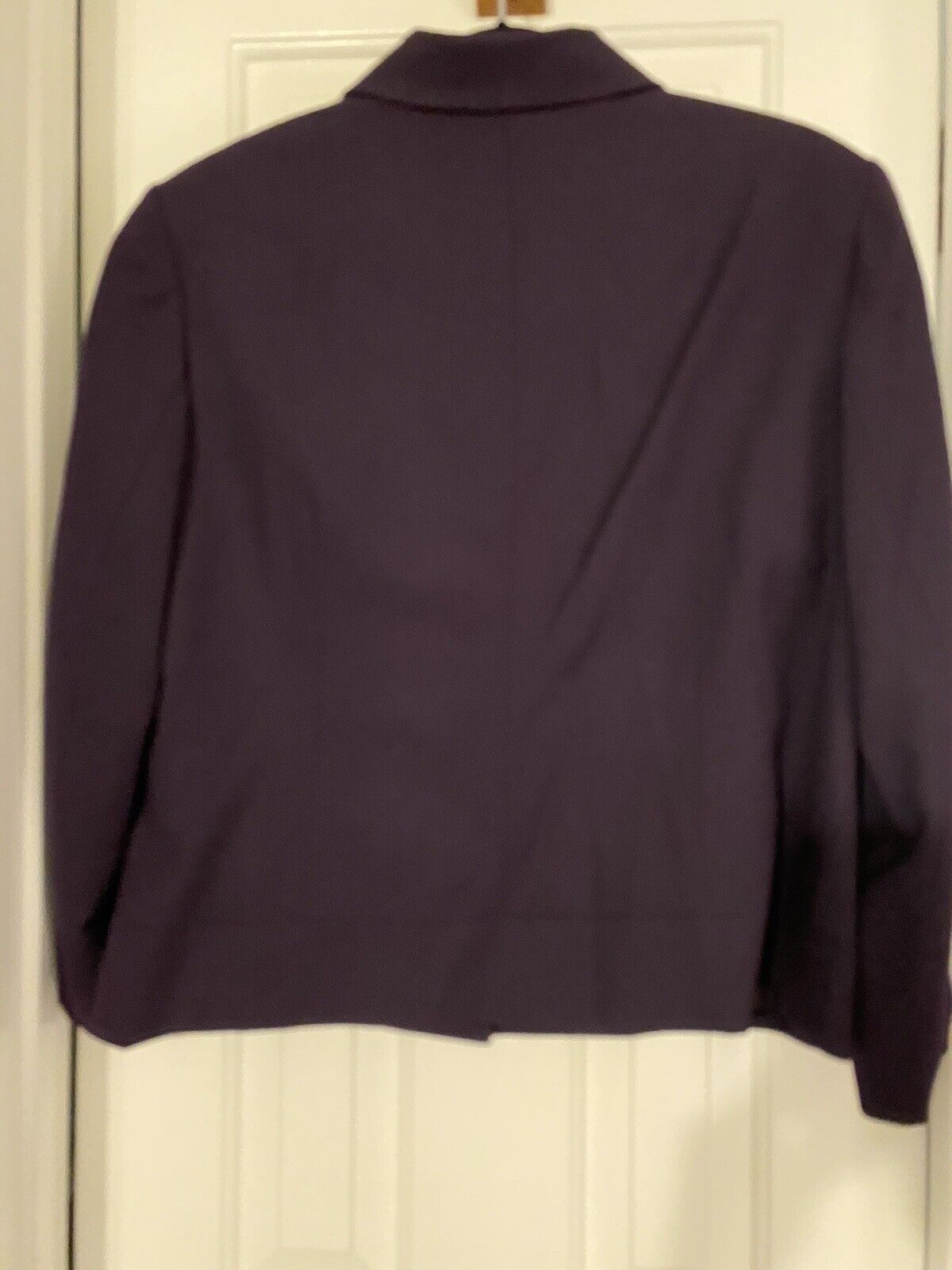 Talbots Petite Size 16 Dark Purple Skirt Suit - image 2