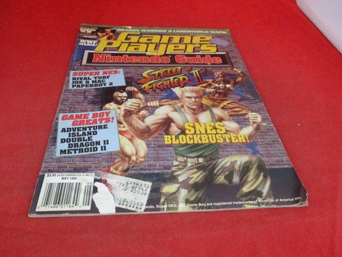 Game Players Magazine Nintendo Guide May 1992 Street Fighter II SNES Cover - Picture 1 of 3