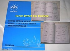 PIAGGIO HEXAGON 125 150 2-T MANUALE OFFICINA Manuale riparazione Service Manual