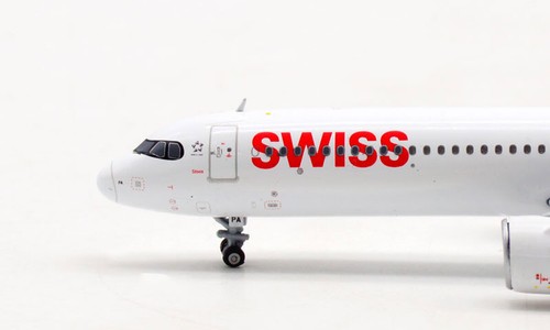 JC Wings Swiss Air Airbus A321NEO HB-JPA 1:400 DIECAST Aircraft Pre-built Model - Picture 7 of 12
