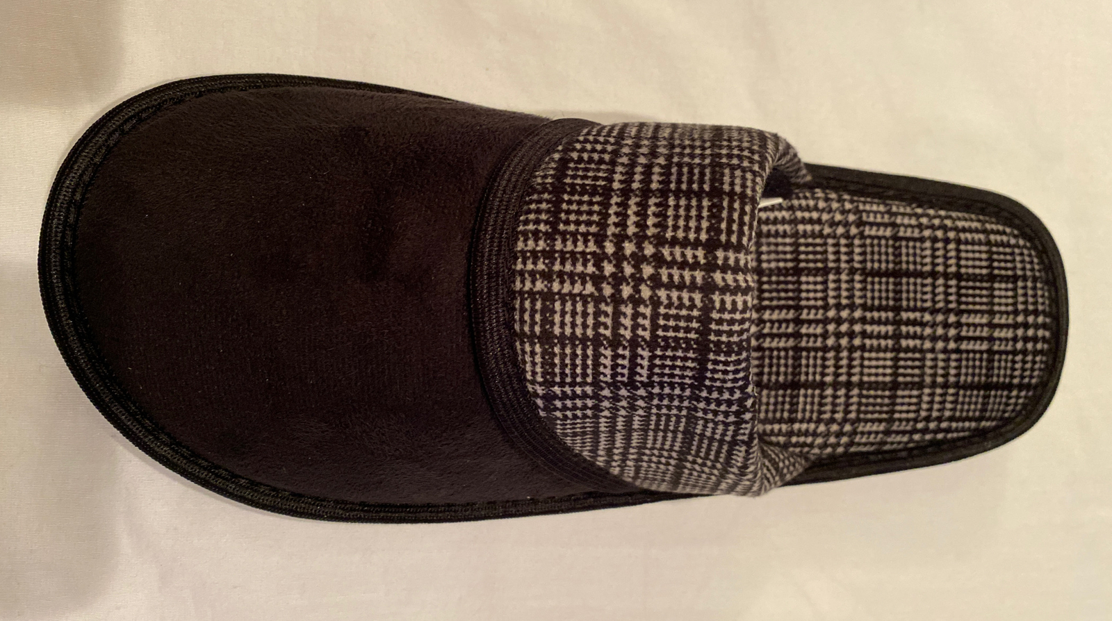 PANTOFOLA D’ORO G TOE Men's Black Memory Foam Slippers Size Medium 8 9 New