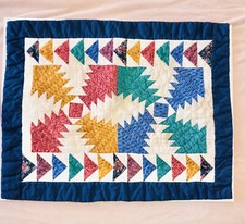 Vintage Quilted Pair Of Standard Size Pillow Shams