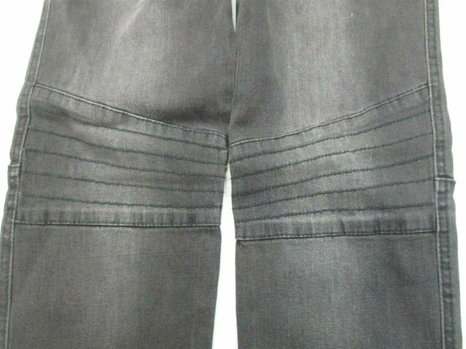 Nuevos Pantalones de mezclilla MOSSIMO para jóvenes niñas talla 12 elásticos gris lavado moto pierna ajustada Foto 2 de 4