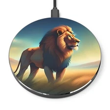 Wireless Charger Lion African Wildlife Wild Animal Savanah Africa