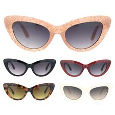 Womens Mod Goth Thick Plastic Cat Eye Fashion Sunglasses