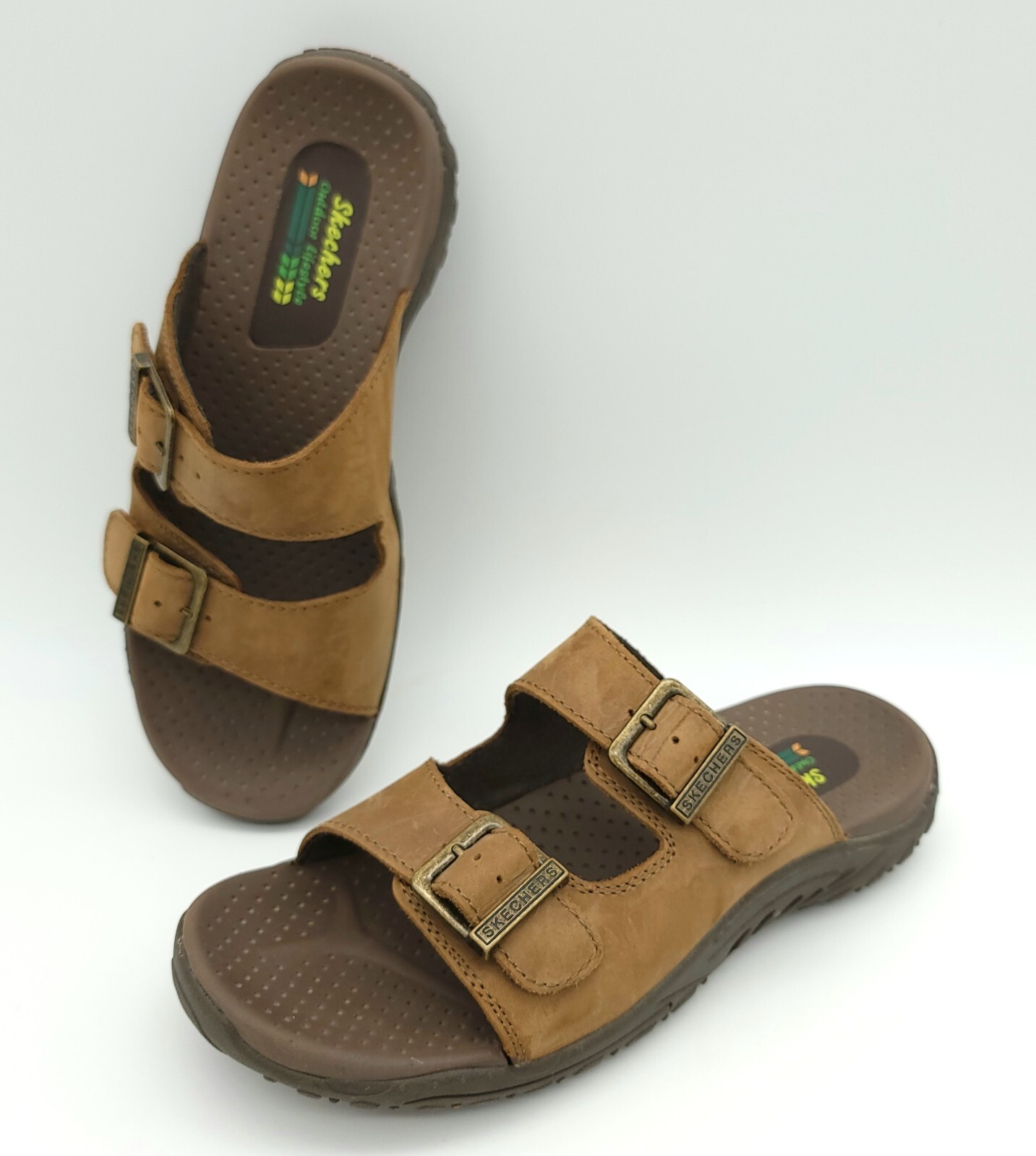 Skechers Outdoor Lifestyle Reggae Jammin Slide Brown Sandals Women Sz 7.5  Desert | eBay