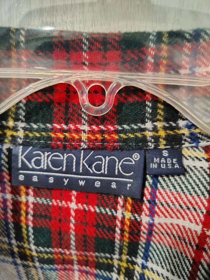 Blazer de franela vintage Karen Kane Easy Wear para mujer talla S Mae en mezcla de lana EE. UU. Foto 4 de 4