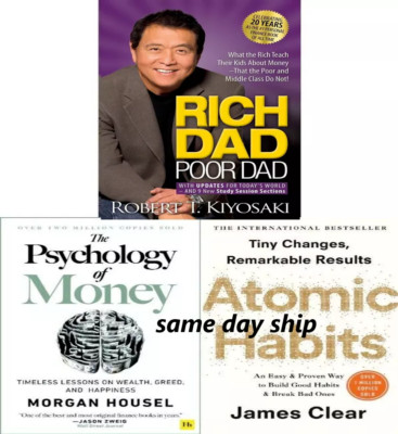 Rich Dad Poor Dad, The Psychology of Money, Atomic Habits English ...