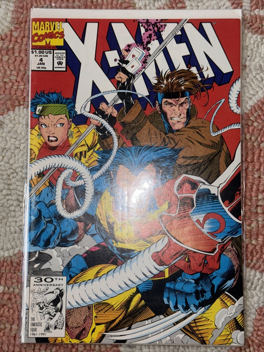 X-Men #4 (1st appearance Of Omega Red) 1991 Jim Lee High Grade | eBay