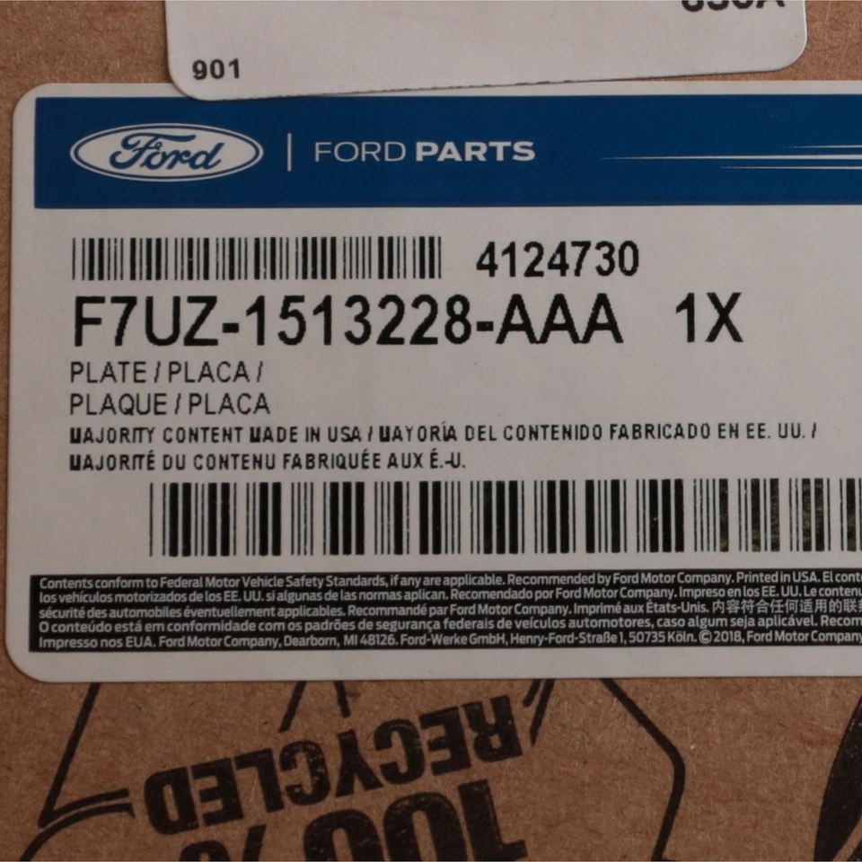 OEM 97-14 E-150 E-250 E-350 Rear Passenger Side Door Sill Plate F7UZ-1513228-AAA - Imagem 3 de 3