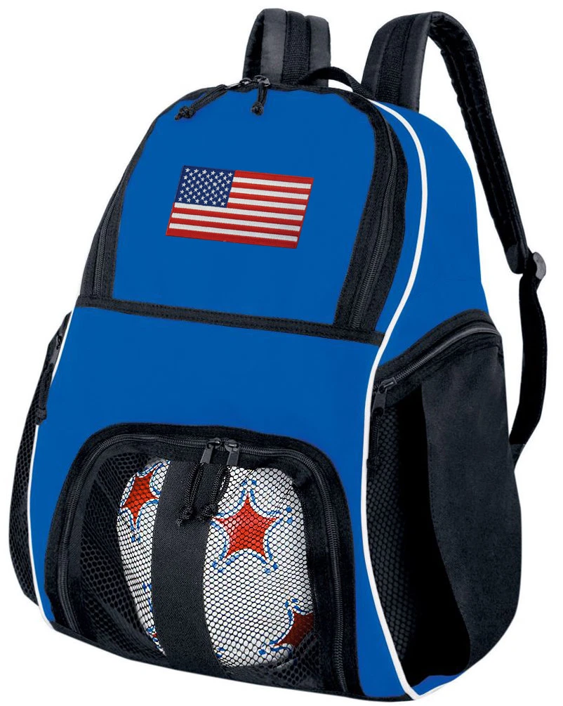 American Flag SOCCER Ball Bag or USA Volleyball Backpack -BEST SOCCER GEAR  BAGS!