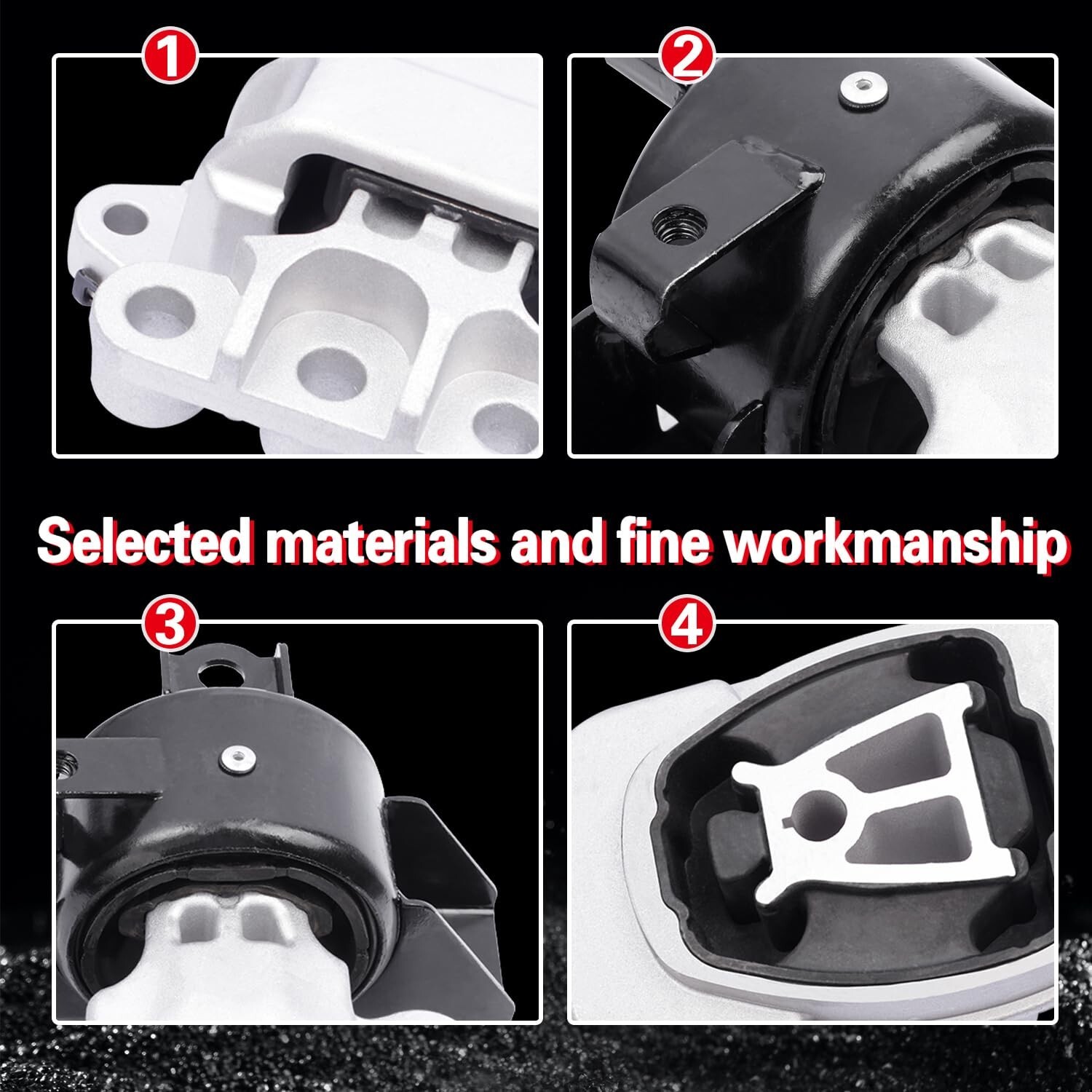 Engine Motor and Transmission Mount Kit Compatible with 2016-2021 Encore & 20...