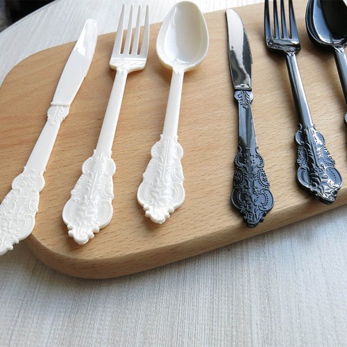 12pk Plastic Cutlery Sets Birthday Wedding Party Table Deco. - Picture 7 of 39