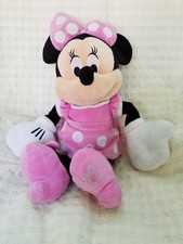 Disney 19" Tall Minnie Mouse Plush Toy Pink Polk Dot stuffed animal by Just Play