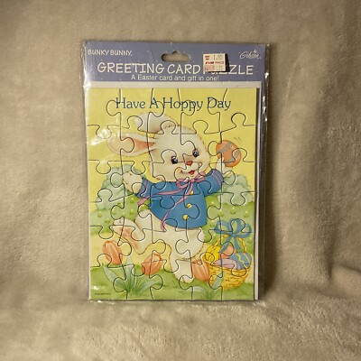 Hoppy Easter! Greeting Card Puzzle – 12-teiliges Puzzle Als Osterkarte, Fördert Feinmotorik & Familienzeit