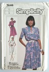 SIMPLICITY #7446 MISS SIZE 12 Pullover DRESS Sleeeve Variations PATTERN UNCUT — photo 1