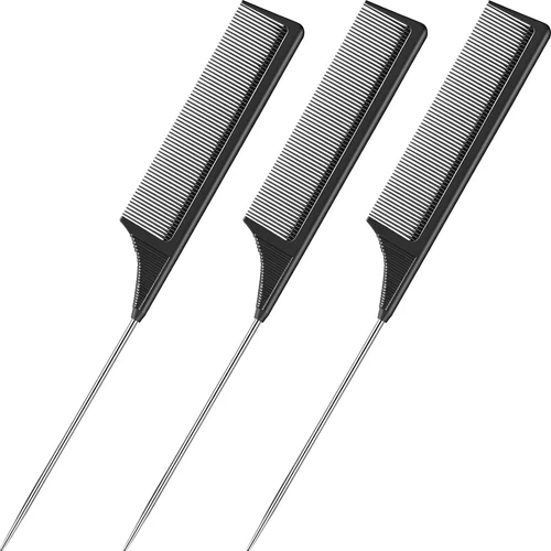 3PCS Rat Tail Comb Set – Hair Styling Tools for All Hair Types, Teasing - Picture 1 of 9