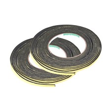 Foam Seal Tape 5mm Wide 2mm Thick 16.4Feet Long Adhesive Weather Strip 2pcs
