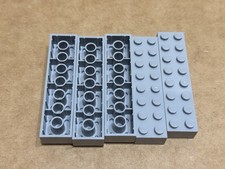 LEGO Parts - Light Bluish Gray Brick 2 x 8 - No 3007 - QTY 5