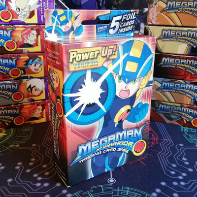 MegaMan NT Warrior TCG Power Up! Starter Deck MegaMan NEU OVP SEALED Mega Man  
