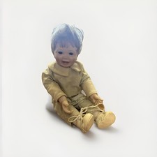 Creepy Porcelain Baby Doll With No Eyes Vintage READ