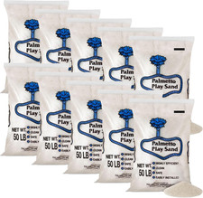 10 Pack Low-Dust Natural Play Sand for Safe Sensory Fun - 50 Lbs