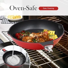 11 Inch Nonstick Frying Pan Skillet, Non Stick Egg Pan Non Toxic, Saute Pan with