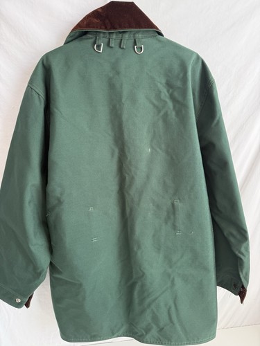 Vintage Mule Hunting Clothes Men's Fully Lined Canvas Jacket Size XL Green USA - Picture 4 of 8