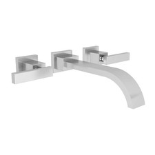 Newport Brass 3-2041/26 Widespread Wall Mounted Bathroom Faucet from the Secant