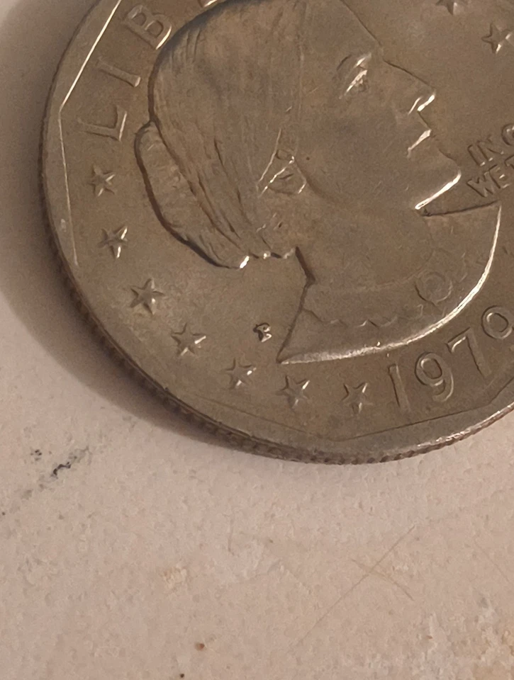 Moneda de $1 Susan B. Anthony 1979-P SBA borde ancho rara Foto 2 de 4