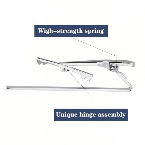 Tie Clips for Men, 3 Pcs Classic Tie Bar Elegant Silver Necktie Pins for Men 