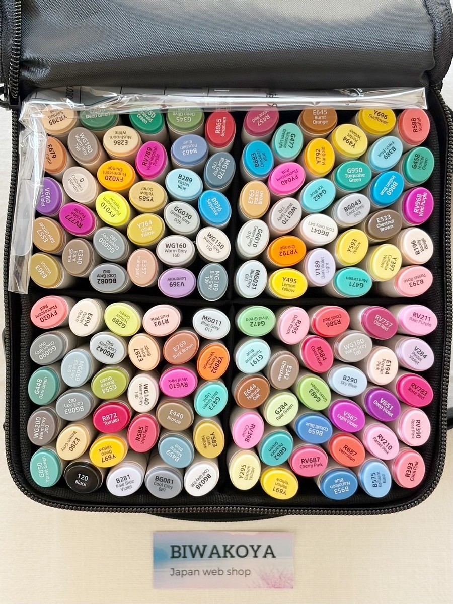 Ohuhu 120 Color Alcohol Markers Set Dual Tip Fine & Bold Sketch