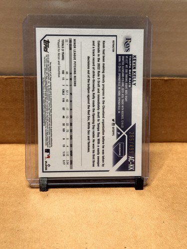 2023 Topps Chrome Update Series - Autographs Kevin Kelly #AC-KK (AU, RC) - Bild 2 von 3