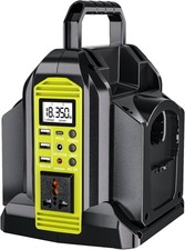 2-Ports 350W Power Inverter for Ryobi 18v Battery Portable DC 18V to AC 110-120V