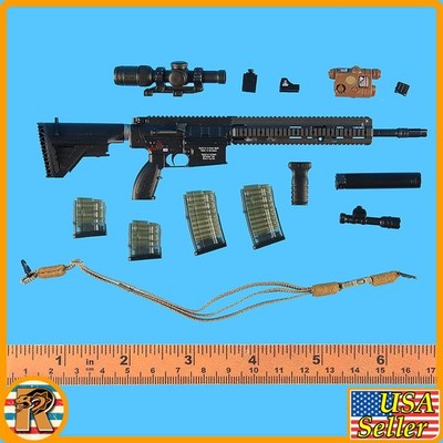 S UK Coalition Forces - 417 Rifle Set #2 - 1/6 Scale Part - Easy Simple 