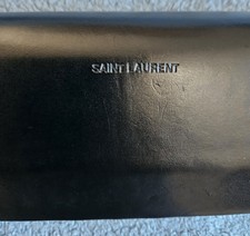 YSL Saint Laurent Black Sunglasses Case with Soft Magnetic Closure