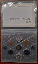 Repubblica Italiana Serie Divisionale Leopardi 500 Lire in Argento Anno 1987