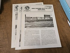 Great Northern Reference Sheets 76-78 (3 Total)(Used)