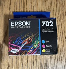 Epson 702 T702520 Tri-Color Ink Cartridge Cyan Magenta Yellow SEALED EXP 03/2027