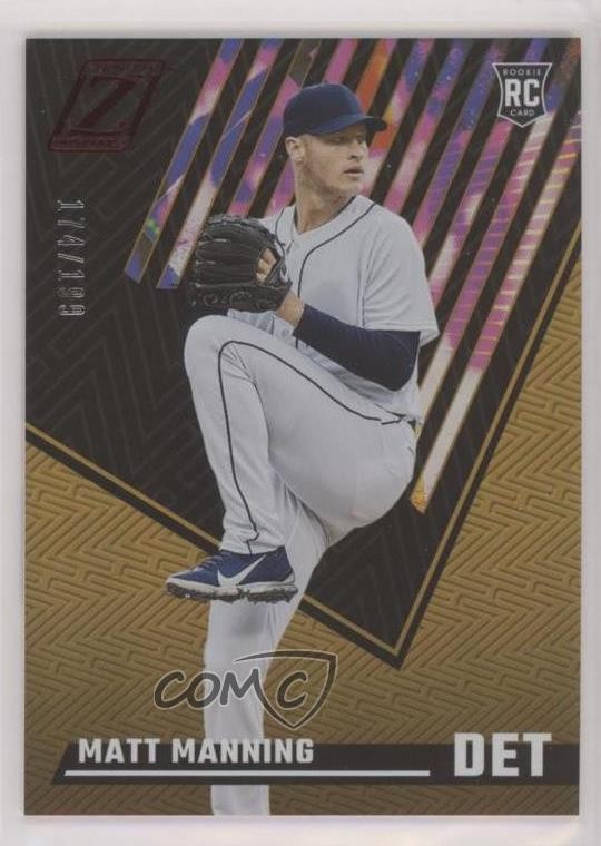 2022 Panini Chronicles Zenith Red 174/199 Matt Manning #4 Rookie RC 1as3