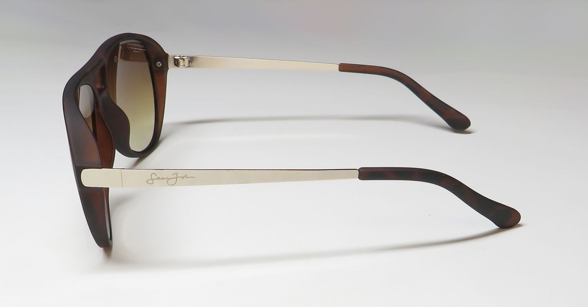 NEW SEAN JOHN SJS1002CE SUNGLASSES FULL-RIM MENS PILOT 