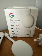 Google Chromecast with Google TV HD Model G454V - Stunning/As New Condition