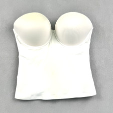 Felina 8704 Bustier Bra Women  s 36DD White Strapless Bridal Longline Corset
