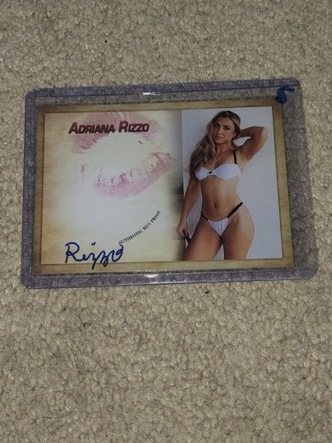 Adriana Rizzo signierte Kiss Card Wrestler WWE NXT Sammler Expo #5