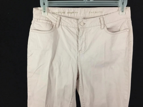 Talbots jeans size 10P pink 4 pockets Signature Straight Top 29" inseam petite - Picture 2 of 6