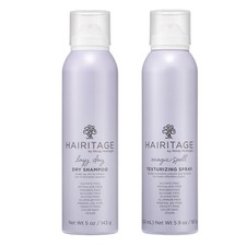 Hairitage Cleanse  Style Dry Shampoo Set - Lazy 0.5 Ounce Pack of 2 , Clear