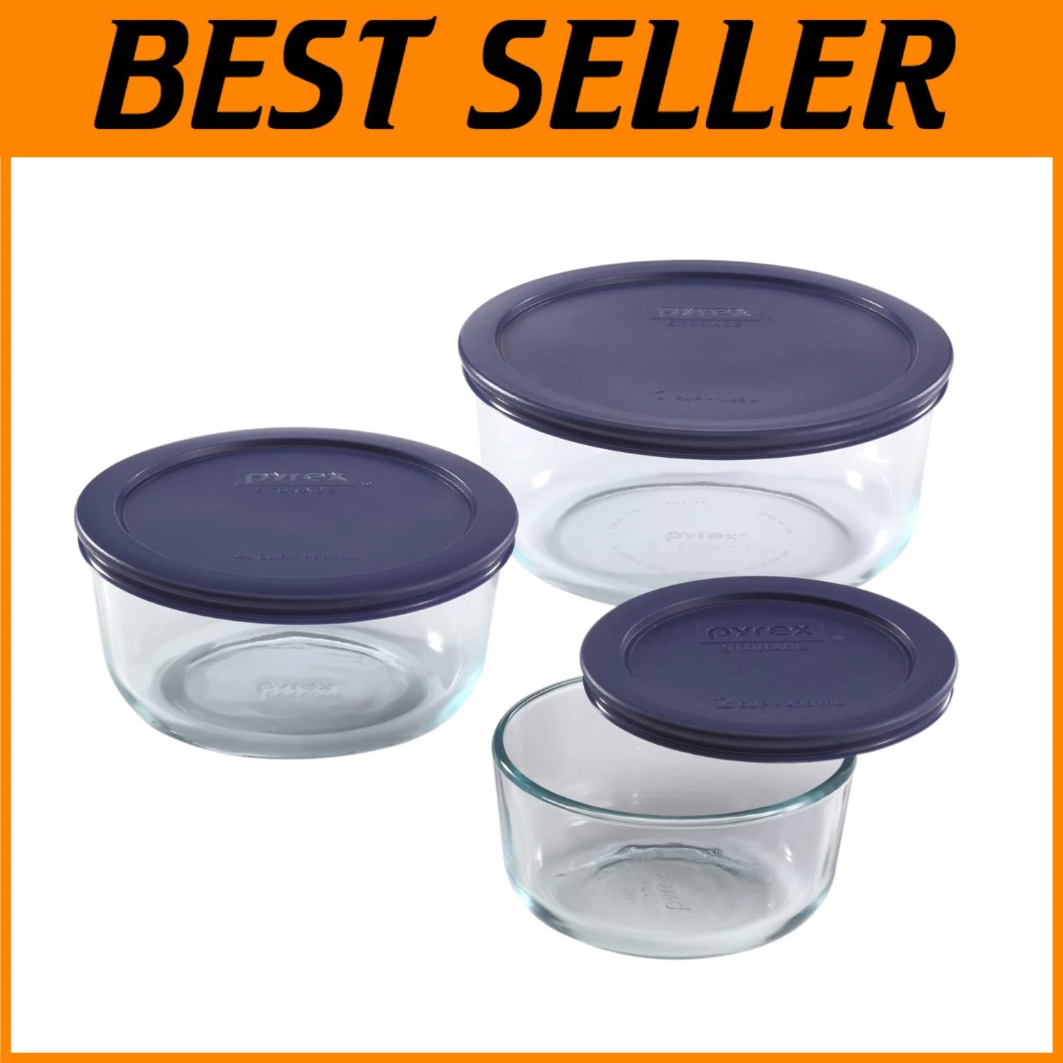 Glass Food Storage Containers Set with BPA-Free Lids