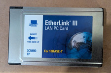 3COM 3C589C ETHERLINK III LAN PC CARD NO DONGLE CABLE