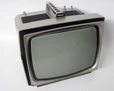 Vintage TV Fernseher, tragbar, Philips D 12 T 201 /02 Philetta Luxus um 1973