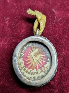 Relic reliquary of St. Isidore farmer silver 19th century Relic Reliquary